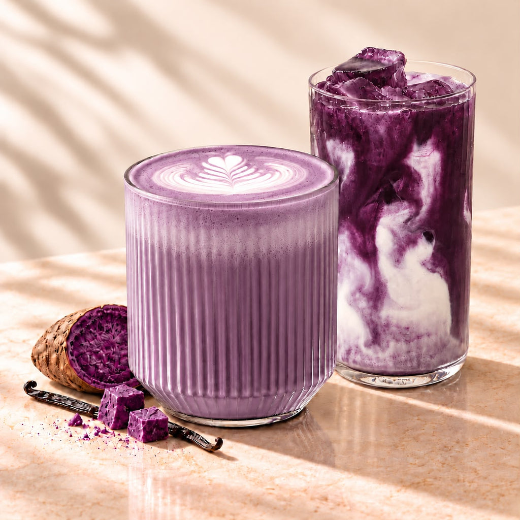 Ube Latte drink